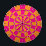 Shock rosa och Orange Darttavla<br><div class="desc">Styrelsen för shock rosa och Orange</div>