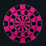 Shock rosa och svart darttavla<br><div class="desc">Shock rosa- och svartpilen stiger ombord</div>