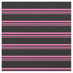 Shock rosa och svart Färgad, stripe/uttorkad Mönst Tyg