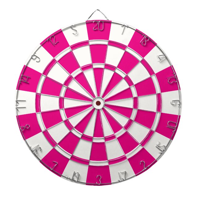 shock rosa och vitt darttavla (Framsidan)