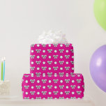 Shock rosa och vitt Polka dots med Bows Presentpapper<br><div class="desc">Vit polka dots och bögar på shock rosa. Ta ett steg tillbaka i tiden och ta emot en möhippa som är en underbar blast från det förflutna med vår Vintage Kitchen-Inspired Möhippa Collection. Bär armen från i går när du firar den blivande bruden med en aning av humor och nostalgia....</div>