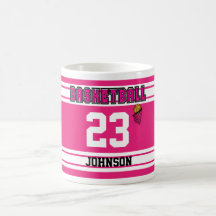 Shock rosa och White Basketball Sport Jersey