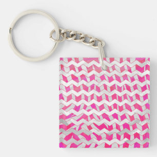 Shock rosa och White Chevron Zebra