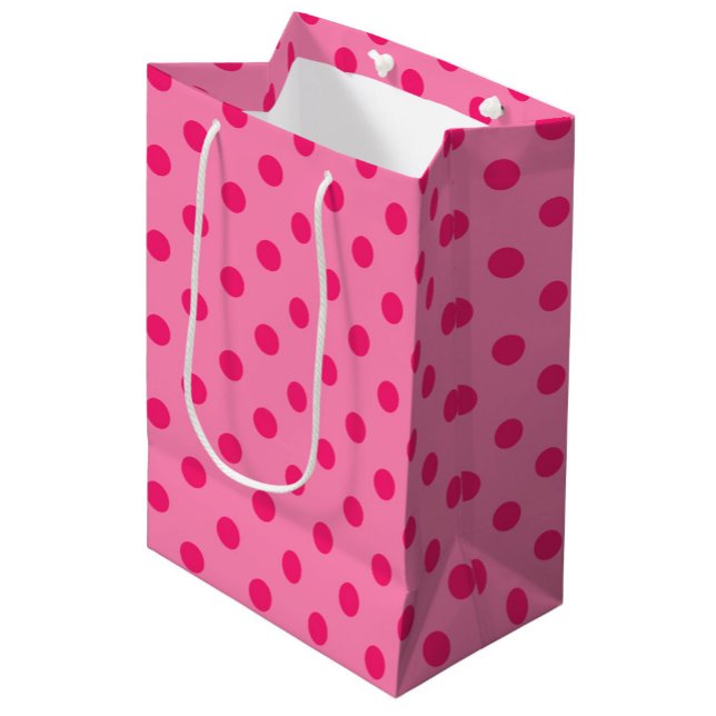 Shock rosa om utformningen av Polka dots Mönster (Skapare uppladdad)