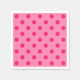 Shock rosa om utformningen av Polka dots Mönster Pappersservett