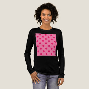 Shock rosa om utformningen av Polka dots Mönster T Shirt