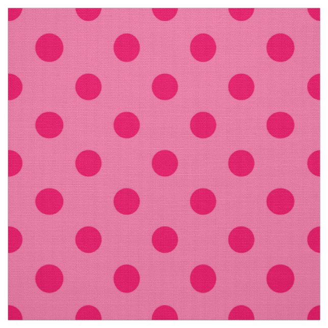 Shock rosa om utformningen av Polka dots Mönster Tyg (Provkarta)