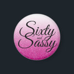 Shock rosa Ombre 60 och Sassy 60:e födelsedagen Magnet<br><div class="desc">Den här chicens 60-årsmagneten är perfekt för att skapa ett fantastiskt 60-årsjubileum. Ord 60 och sassy ställs in med hjälp av modernt skript. Om du behöver hjälp eller matchande produkter kontaktar du oss genom vår butik. Vi är lycklig för att hjälpa dig att göra din 60:e födelsedagsfest till en fantastisk...</div>