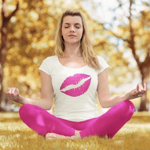 Shock rosa Ombre Lipstick Kiss T Shirt