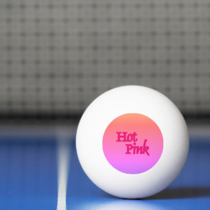 Shock rosa omvänd 3-stjärnig vit pingpong boll