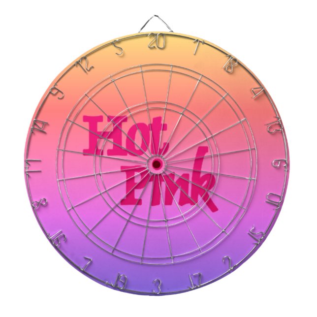 Shock rosa omvänd rityta darttavla (Framsidan)