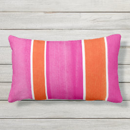 Shock rosa Orange Rand Utomhuskudde