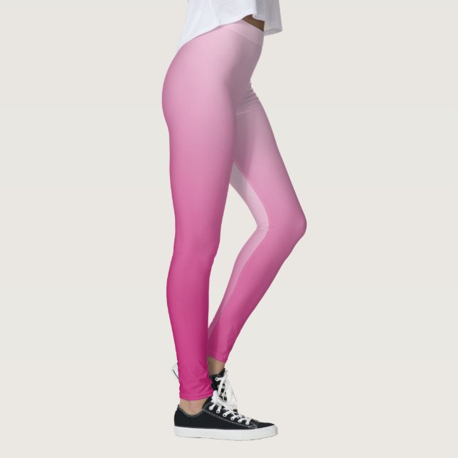 Shock rosa övertoning leggings (Höger)