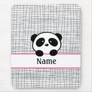 Shock rosa Panda Bear Mouse Pad Musmatta
