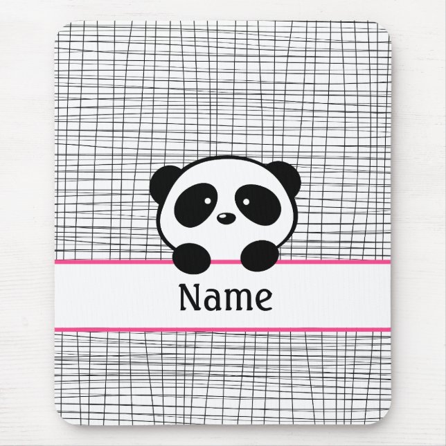 Shock rosa Panda Bear Mouse Pad Musmatta (Framsidan)