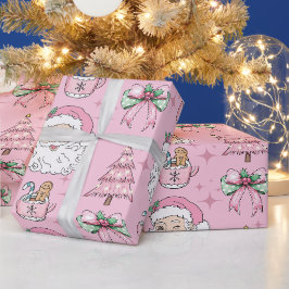 Shock rosa Pappa jul Bow Presentpapper
