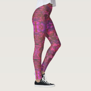 Shock rosa Passionate Lila! Roligt Yoga Pant Leggi Leggings
