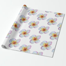 Shock rosa Plumeria Wrapping Papper