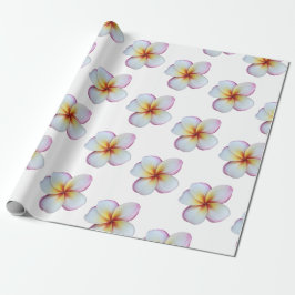 Shock rosa Plumeria Wrapping Papper Presentpapper