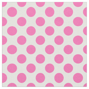 Shock rosa Polka Dot Tyg