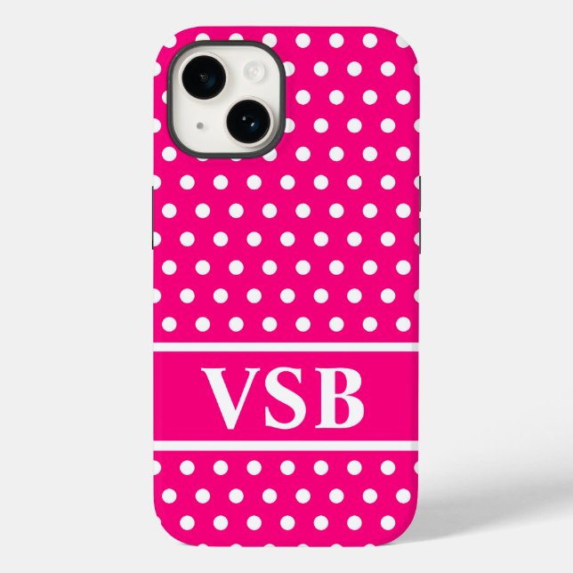 Shock rosa Polka dots (Baksida)