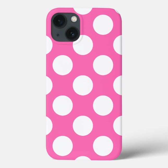 Shock rosa Polka dots (Baksida)