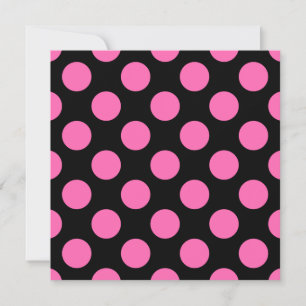 Shock rosa Polka dots Inbjudningar