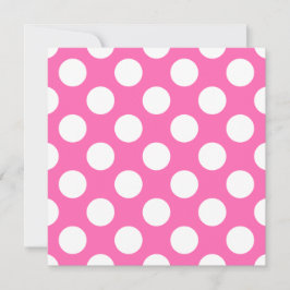 Shock rosa Polka dots Inbjudningar