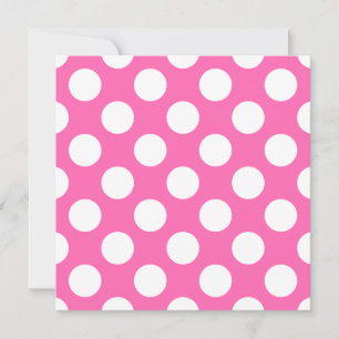 Shock rosa Polka dots Inbjudningar
