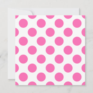 Shock rosa Polka dots Inbjudningar