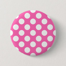 Shock rosa Polka dots Knapp