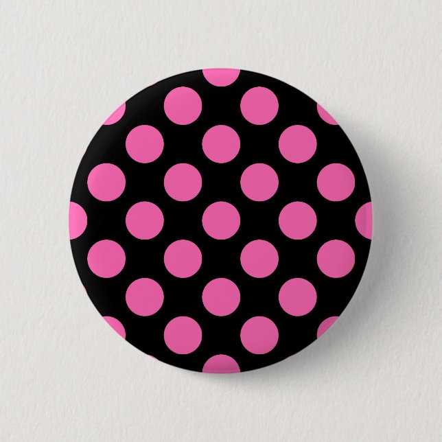 Shock rosa Polka dots Knapp (Framsida)