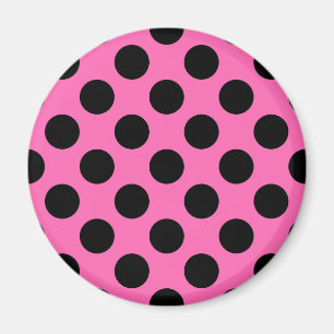 Shock rosa Polka dots Magnet