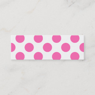 Shock rosa Polka dots Mini Visitkort