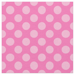 Shock rosa Polka dots Tyg