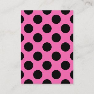 Shock rosa Polka dots Visitkort