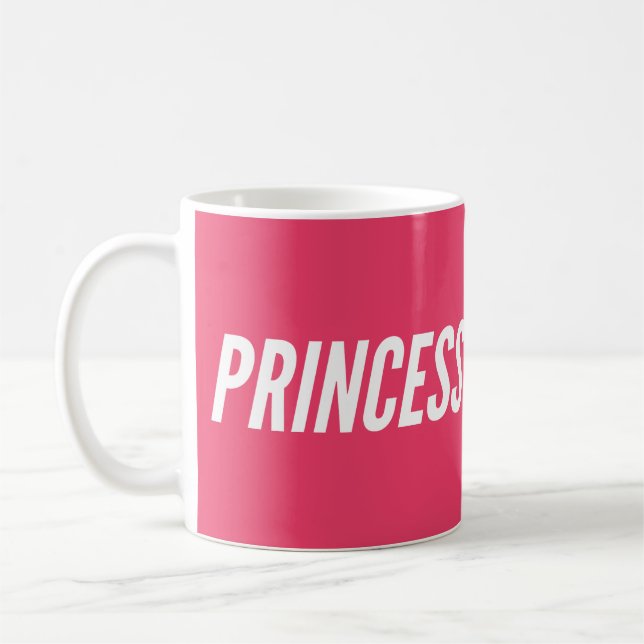 Shock rosa Princess Kaffemugg (Vänster)