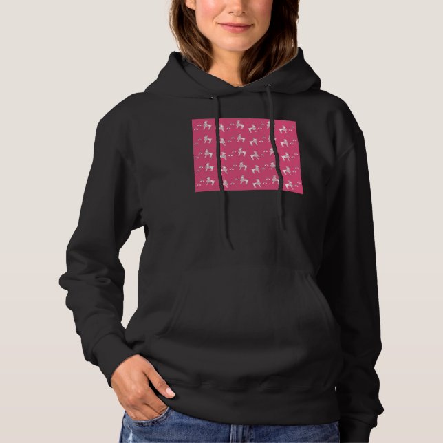 Shock rosa Pudel T Shirt (Framsida)