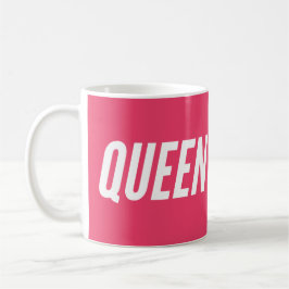 Shock rosa Queen Kaffemugg