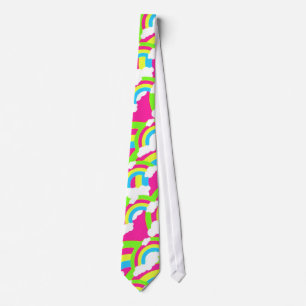 Shock rosa Rainbow Mönster Slips