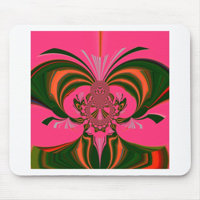 Shock rosa Red Golden Grönt Musmatta (Framsidan)
