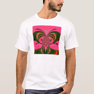 Shock rosa Red Golden Grönt T Shirt