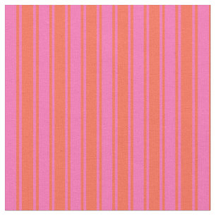Shock rosa & Red Stripe/LUNDA Mönster Tyg