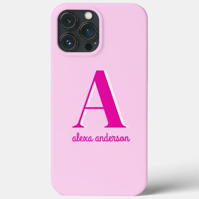 Shock rosa Retro Dolly Monogram (Baksida)