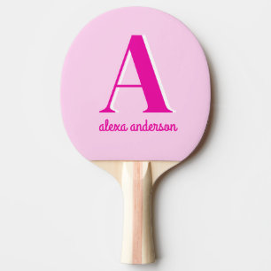 Shock rosa Retro Dolly Monogram Pingisracket