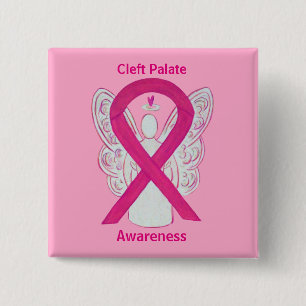 Shock rosa Ribbon Angel Stift Knapp