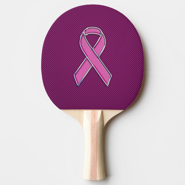 shock rosa Ribbon Awareness Carbon Fiber Pingisracket (Framsidan)