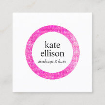 Shock rosa Sequin Cosmetolog Beauty Salon White