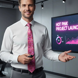 Shock rosa Sequin Tie Slips