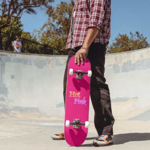 Shock rosa skateboard w namn